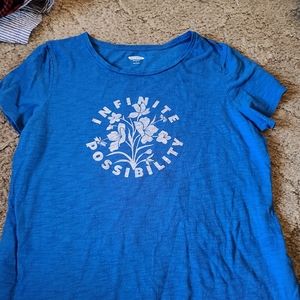 Blue graphi  t-shirt